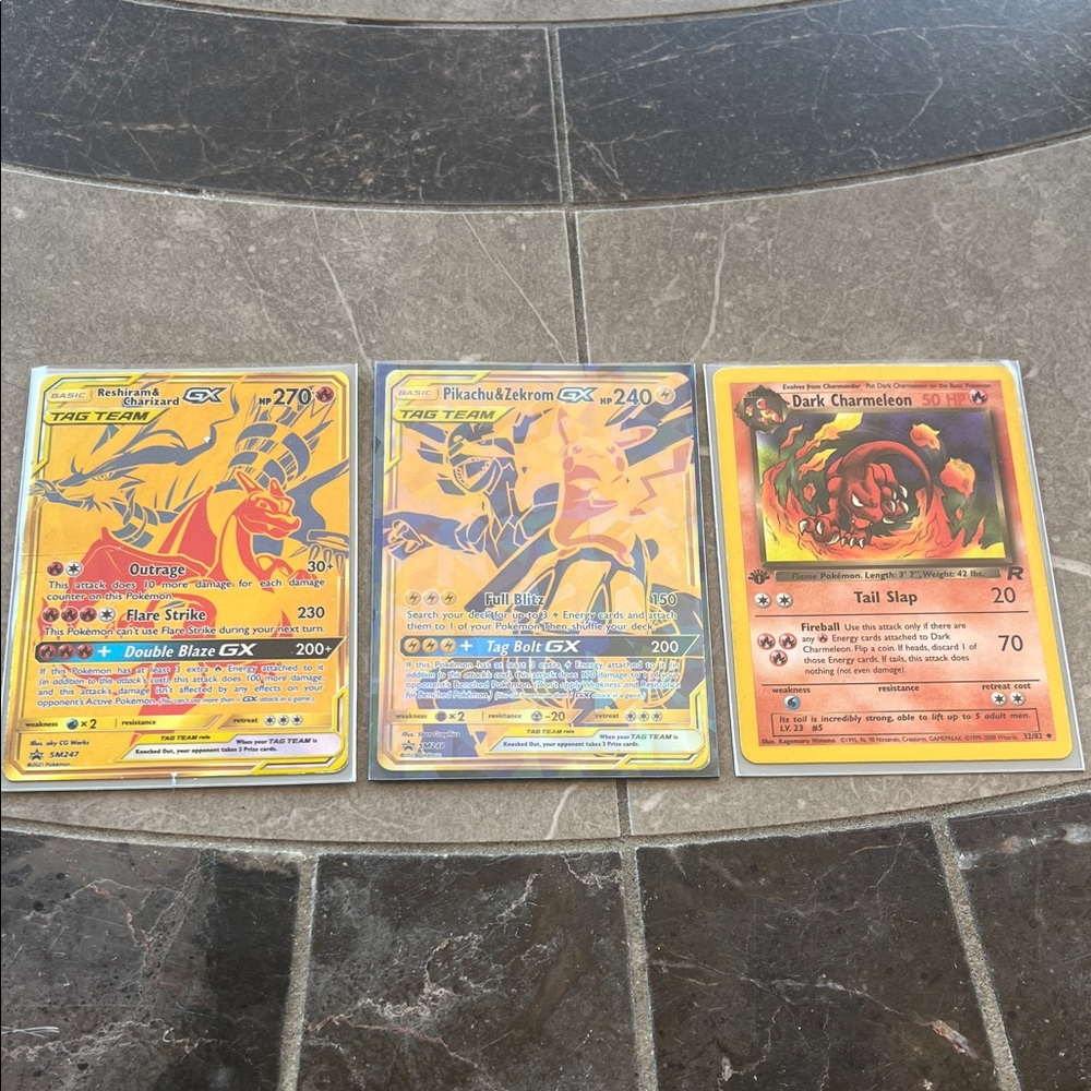 Pokemon GX and Charmeleon Cards
